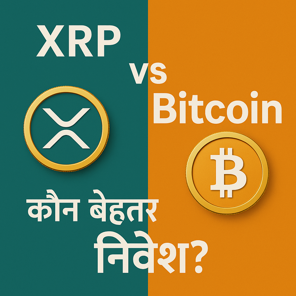XRP vs Bitcoin: 2025 में निवेश के लिए कौन है बेहतर विकल्प?